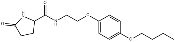 N-[2-(4-butoxyphenoxy)ethyl]-5-oxopyrrolidine-2-carboxamide Struktur