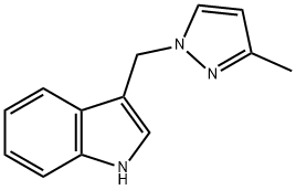 3-[(3-methylpyrazol-1-yl)methyl]-1H-indole Struktur