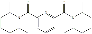 [6-(2,6-dimethylpiperidine-1-carbonyl)pyridin-2-yl]-(2,6-dimethylpiperidin-1-yl)methanone Struktur