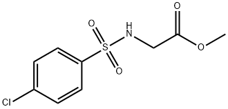 methyl 2-[(4-chlorophenyl)sulfonylamino]acetate Struktur