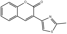 3-(2-甲基噻唑-4-基)-2H-苯并吡喃-2-酮 結(jié)構(gòu)式