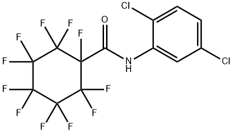 N-(2,5-dichlorophenyl)-1,2,2,3,3,4,4,5,5,6,6-undecafluorocyclohexane-1-carboxamide Struktur