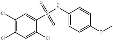 2,4,5-trichloro-N-(4-methoxyphenyl)benzenesulfonamide Struktur