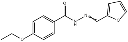 4-ethoxy-N-[(E)-furan-2-ylmethylideneamino]benzamide Struktur