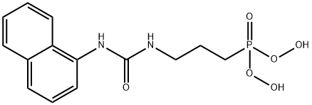 1-(3-dihydroperoxyphosphorylpropyl)-3-naphthalen-1-ylurea Struktur