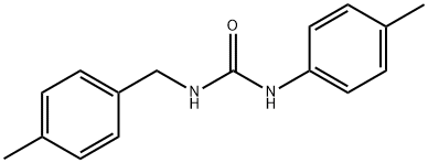 1-(4-methylphenyl)-3-[(4-methylphenyl)methyl]urea Struktur