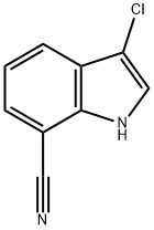 3-Chloro-1H-indole-7-carbonitrile Struktur