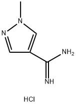 1-methylpyrazole-4-carboximidamide hydrochloride Struktur