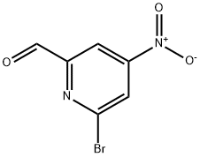 6-Bromo-4-nitro-pyridine-2-carbaldehyde Struktur