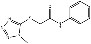 2-(1-methyltetrazol-5-yl)sulfanyl-N-phenylacetamide Struktur