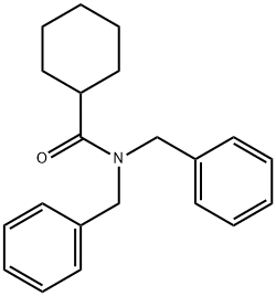 N,N-dibenzylcyclohexanecarboxamide Struktur