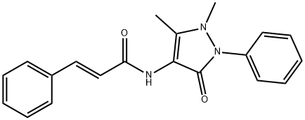 (E)-N-(1,5-dimethyl-3-oxo-2-phenylpyrazol-4-yl)-3-phenylprop-2-enamide Struktur