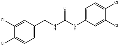 1-(3,4-dichlorophenyl)-3-[(3,4-dichlorophenyl)methyl]urea Struktur