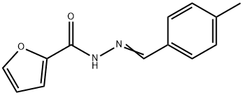 N-[(E)-(4-methylphenyl)methylideneamino]furan-2-carboxamide Struktur