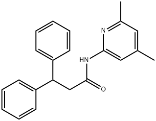 N-(4,6-dimethylpyridin-2-yl)-3,3-diphenylpropanamide Struktur