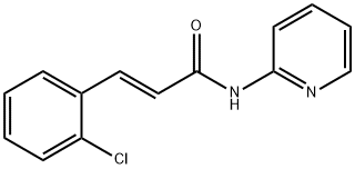 (E)-3-(2-chlorophenyl)-N-pyridin-2-ylprop-2-enamide Struktur