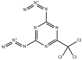 2,4-diazido-6-(trichloromethyl)-1,3,5-triazine Struktur