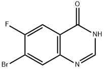 7-Bromo-6-fluoro-3H-quinazolin-4-one Struktur