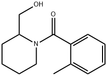 [2-(hydroxymethyl)piperidin-1-yl]-(2-methylphenyl)methanone Struktur