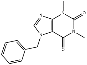 7-benzyl-1,3-dimethylpurine-2,6-dione Struktur