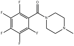 (4-methylpiperazin-1-yl)-(2,3,4,5,6-pentafluorophenyl)methanone Struktur