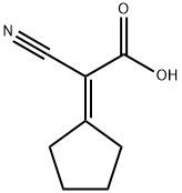 2-cyano-2-cyclopentylideneacetic acid Struktur