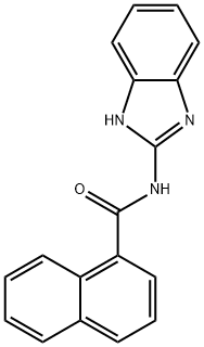 N-(1H-benzimidazol-2-yl)naphthalene-1-carboxamide Struktur