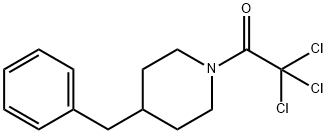 1-(4-benzylpiperidin-1-yl)-2,2,2-trichloroethanone Struktur