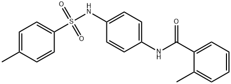 2-methyl-N-[4-[(4-methylphenyl)sulfonylamino]phenyl]benzamide Struktur