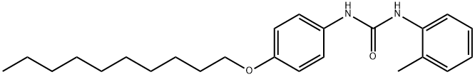 1-(4-decoxyphenyl)-3-(2-methylphenyl)urea Struktur