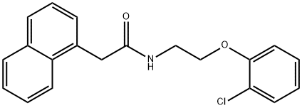 N-[2-(2-chlorophenoxy)ethyl]-2-naphthalen-1-ylacetamide Struktur