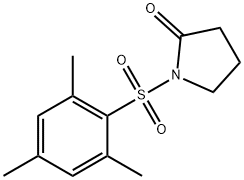 1-(2,4,6-trimethylphenyl)sulfonylpyrrolidin-2-one Struktur