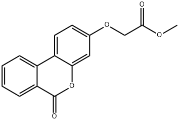 methyl 2-(6-oxobenzo[c]chromen-3-yl)oxyacetate Struktur