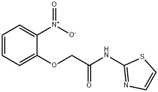 2-(2-nitrophenoxy)-N-(1,3-thiazol-2-yl)acetamide Struktur