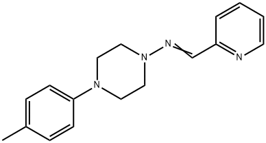 (Z)-N-[4-(4-methylphenyl)piperazin-1-yl]-1-pyridin-2-ylmethanimine Struktur