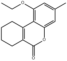 1-ethoxy-3-methyl-7,8,9,10-tetrahydrobenzo[c]chromen-6-one Struktur