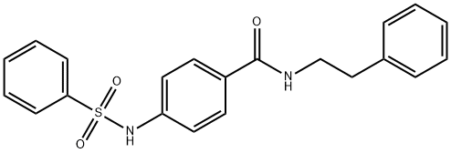 4-(benzenesulfonamido)-N-(2-phenylethyl)benzamide Struktur