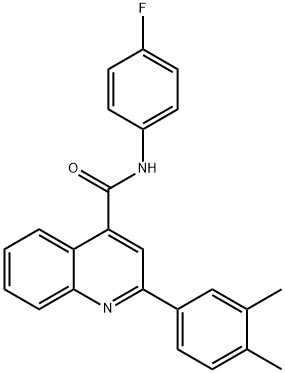 2-(3,4-dimethylphenyl)-N-(4-fluorophenyl)quinoline-4-carboxamide Struktur