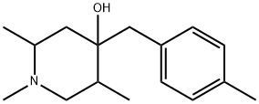 1,2,5-trimethyl-4-[(4-methylphenyl)methyl]piperidin-4-ol Struktur