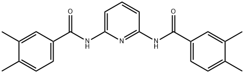 N-[6-[(3,4-dimethylbenzoyl)amino]pyridin-2-yl]-3,4-dimethylbenzamide Struktur