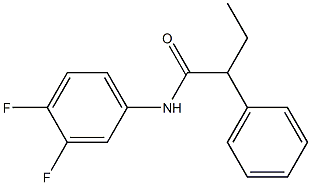 N-(3,4-difluorophenyl)-2-phenylbutanamide Struktur