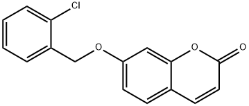 7-[(2-chlorophenyl)methoxy]chromen-2-one Struktur