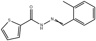 N-[(E)-(2-methylphenyl)methylideneamino]thiophene-2-carboxamide Struktur