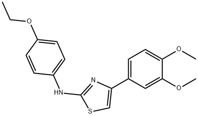 4-(3,4-dimethoxyphenyl)-N-(4-ethoxyphenyl)-1,3-thiazol-2-amine Struktur