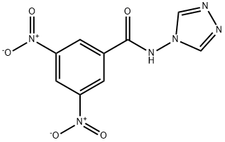 3,5-dinitro-N-(1,2,4-triazol-4-yl)benzamide Struktur