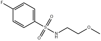 4-fluoro-N-(2-methoxyethyl)benzenesulfonamide Struktur