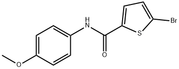 5-bromo-N-(4-methoxyphenyl)thiophene-2-carboxamide Struktur