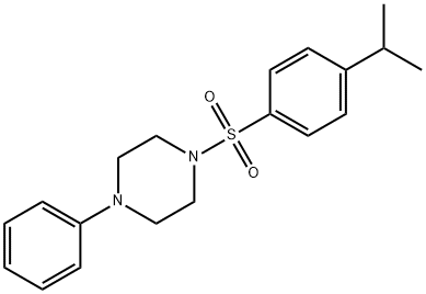 1-phenyl-4-(4-propan-2-ylphenyl)sulfonylpiperazine Struktur