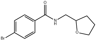 4-bromo-N-(oxolan-2-ylmethyl)benzamide Struktur