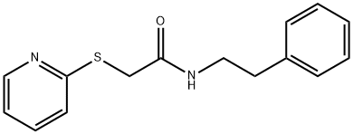 N-(2-phenylethyl)-2-pyridin-2-ylsulfanylacetamide Struktur